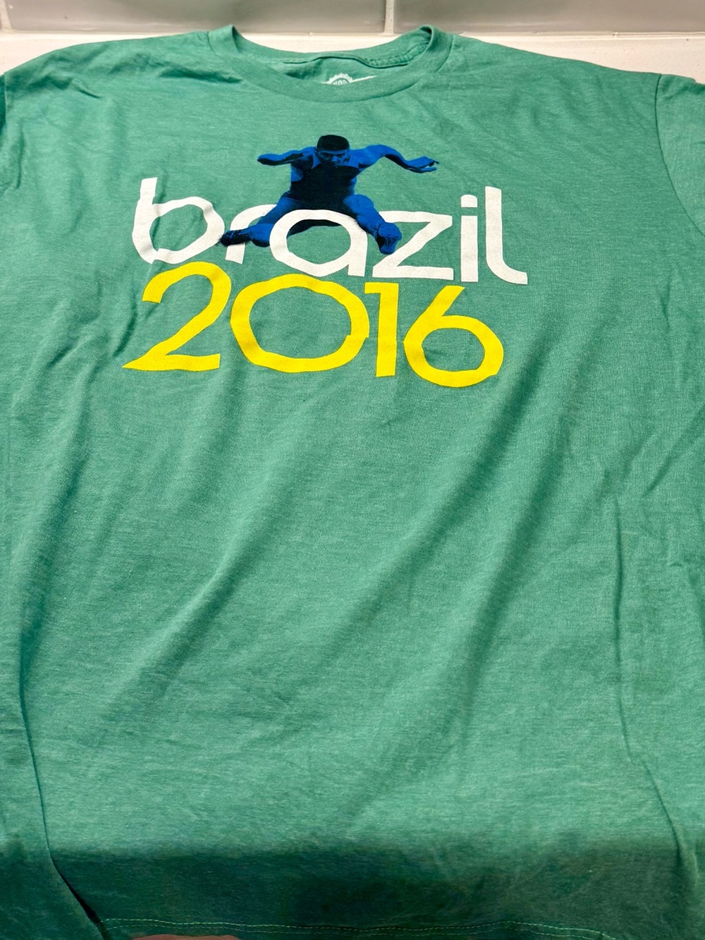 Men's Green 'Brazil 2016' Graphic Tee